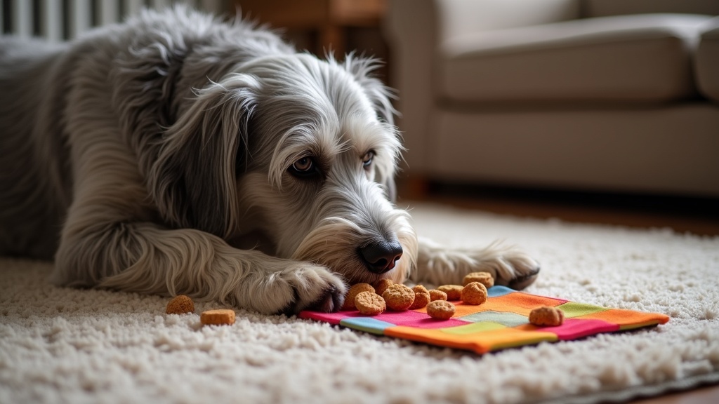 Puzzle toy for senior dogs with arthritis